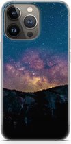 Case Company® - iPhone 13 Pro hoesje - Travel to space - Soft Cover Telefoonhoesje - Bescherming aan alle Kanten en Schermrand