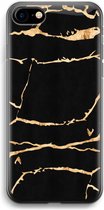 Case Company® - iPhone SE 2020 hoesje - Gouden marmer - Soft Cover Telefoonhoesje - Bescherming aan alle Kanten en Schermrand