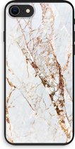 Case Company® - iPhone 8 hoesje - Goud marmer - Biologisch Afbreekbaar Telefoonhoesje - Bescherming alle Kanten en Schermrand