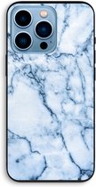 Case Company® - iPhone 13 Pro hoesje - Blauw marmer - Biologisch Afbreekbaar Telefoonhoesje - Bescherming alle Kanten en Schermrand