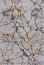 Magic Floor - Tapijt - Woonkamer - Vloerkleed Pera 0327A - Grijs - Polyester - (290x200cm)