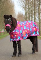 HB Harry & Hector Pony Regendeken Hedgehog met fleece - maat 65/95 - fuchsia