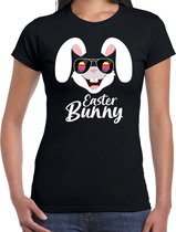 Easter bunny / Paashaas t-shirt / shirt - zwart - dames - Foute kleding / outfit Pasen XS