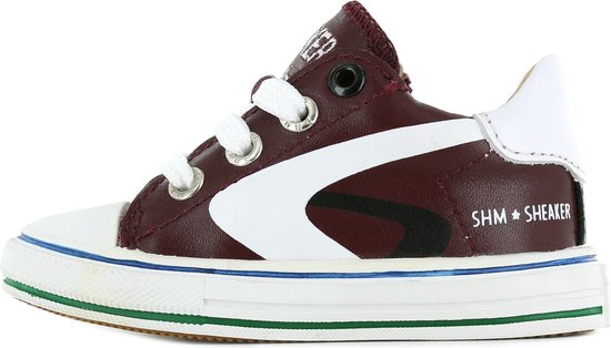 Sneakers | Jongens | Bordeaux Red | Leer | Shoesme | Maat 26 | bol.com