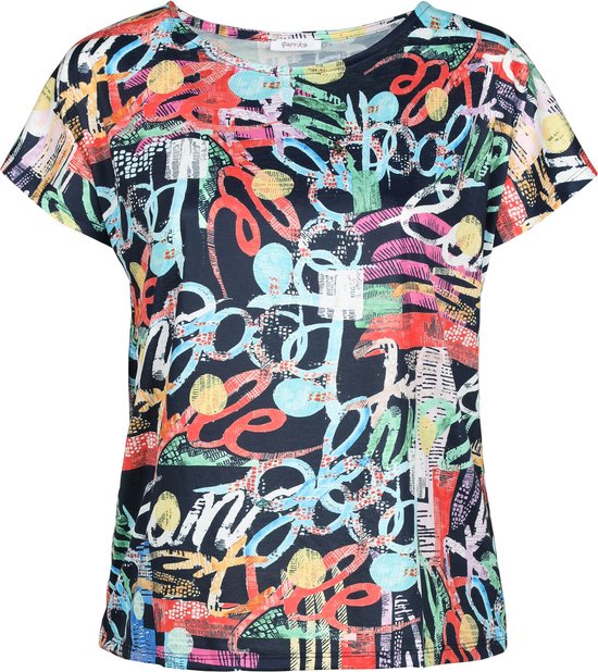 Verplicht Stereotype Schat Paprika Dames T-shirt met kleurrijke boodschap - T-shirt - Maat 44 | bol.com