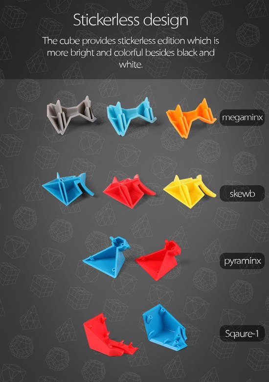 Thumbnail van een extra afbeelding van het spel moyu meilong megaminx, pyraminx, skewb, square1 kado box