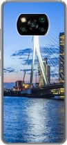 Geschikt voor Xiaomi Poco X3 NFC hoesje - Rotterdam - Water - Skyline - Siliconen Telefoonhoesje