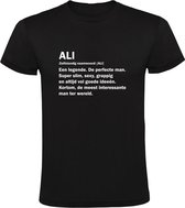 Ali | Heren t-shirt | jarig | verjaardagkado | verjaardag kado | grappig | cadeau | Zwart