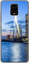 Geschikt voor Xiaomi Redmi Note 10 Lite hoesje - Rotterdam - Water - Skyline - Siliconen Telefoonhoesje