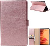 Samsung Tab A7 Lite Hoesje - Vegan Leer - Book Case Samsung Tab A7 Lite (2021) - Samsung Tab A7 Lite Hoes - Cover voor de Samsung Galaxy Tablet A7 Lite 2021 - 8.7 inch - Roze Goud