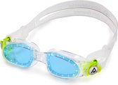 Aquasphere Moby Kid - Zwembril - Kinderen - Blue Lens - Transparant/Lime