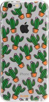 Apple iPhone SE (2022) Hoesje - FLAVR - iPlate Serie - TPU Backcover - Cactuses - Hoesje Geschikt Voor Apple iPhone SE (2022)
