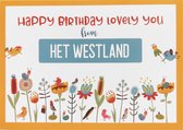 Kaart - Groeten uit - Happy Birthday lovely you from Het Westland - GRD 033