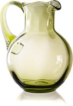 Anna von Lipa - Swirl Karaf 2L olijfgroen - Karaffen glas
