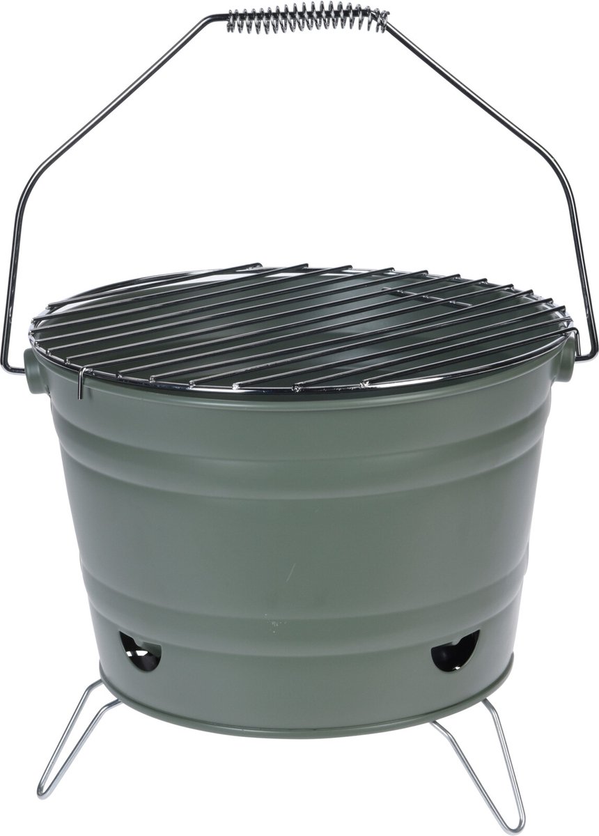 BBQ Collection Houtskool Barbecue - Groen, 27 cm