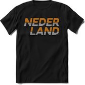 Nederland - Goud - T-Shirt Heren / Dames  - Nederland / Holland / Koningsdag Souvenirs Cadeau Shirt - grappige Spreuken, Zinnen en Teksten. Maat S