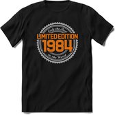 1984 Limited Edition | Feest Kado T-Shirt Heren - Dames | Zilver - Goud | Perfect Verjaardag Cadeau Shirt | Grappige Spreuken - Zinnen - Teksten | Maat XL