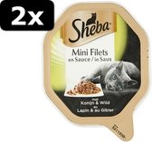 2x SHEBA ALU KONIJN/WILD SAUS 22X85GR