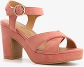 Blue Box dames sandalen met hak - Roze - Maat 40