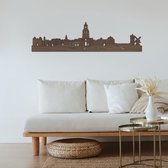 Skyline Bergen Op Zoom Detail Notenhout 130cm Wanddecoratie Voor Aan De Muur City Shapes