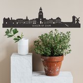 Skyline Bergen Op Zoom Detail Zwart Mdf 60cm Wanddecoratie Voor Aan De Muur City Shapes