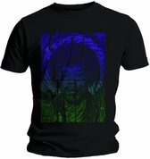 Jimi Hendrix Heren Tshirt -2XL- Swirly Text Zwart