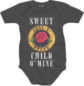 Guns N' Roses - Child O' Mine Rose Baby romper - 6-9 maanden - Zwart