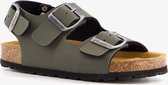 Groot leren jongens bio sandalen - Groen - Maat 34 - Extra comfort - Memory Foam