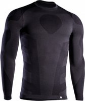 sportshirt thermo heren polyamide zwart maat S/M