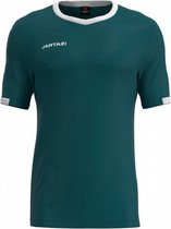 sportshirt Roma junior polyester groen/wit maat 158/164