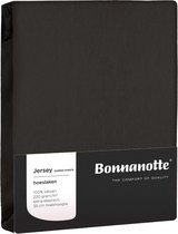 Bonnanotte Hoeslaken Jersey Dubbel Stretch Dark Grey 80x200 t/m 90x220