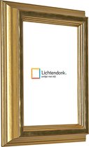 Fotolijst - Modern Barok - Gepolijst Goud - Fotomaat 15x23 - Helder glas - Art.nr. 10128440315232