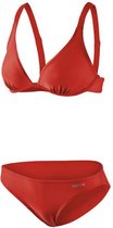 bikini B-cup wire-bra dames polyamide rood maat 38