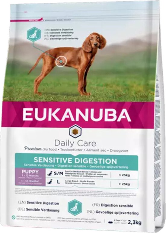 Eukanuba Daily Care Sensitive Digestion Puppy 2,3kg