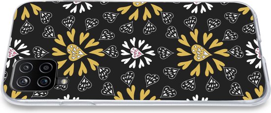 Coque Samsung Galaxy A12 - Fille - Coeur - Motifs - Fille - Kids - Enfants - Coque de téléphone en Siliconen