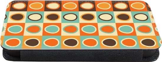 Étui pour téléphone iPhone 8 Bookcase - Rétro - Motifs - Oeuf - Avec compartiments - Étui portefeuille avec fermeture magnétique