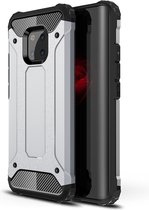 Mobigear Outdoor Telefoonhoesje geschikt voor Huawei Mate 20 Pro Hoesje Hardcase Backcover Shockproof - Zilver