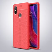 Mobigear Hoesje geschikt voor Xiaomi Mi 8 SE Telefoonhoesje Flexibel TPU | Mobigear Luxury Backcover | Mi 8 SE Case | Back Cover - Rood