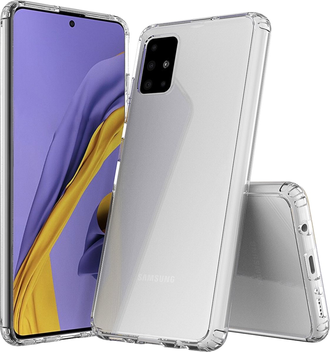 Mobigear Doorzichtig Hoesje geschikt voor Samsung Galaxy A71 Telefoonhoesje Hardcase | Mobigear Crystal Backcover | Doorzichtig Telefoonhoesje Galaxy A71 | Galaxy A71 Case | Back Cover - Transparant