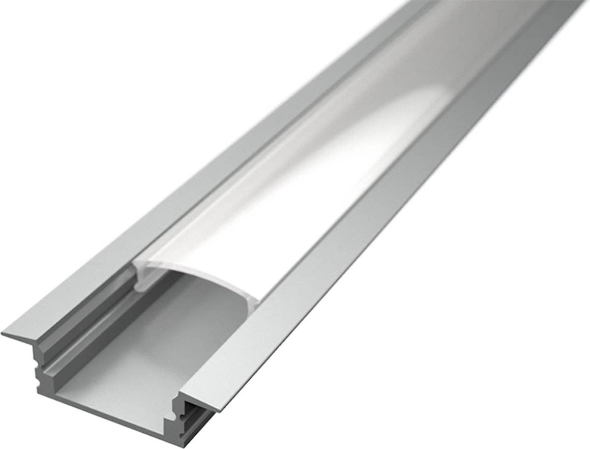 LED Strip Profiel Delectro Profi Aluminium 1 Meter 25x7mm