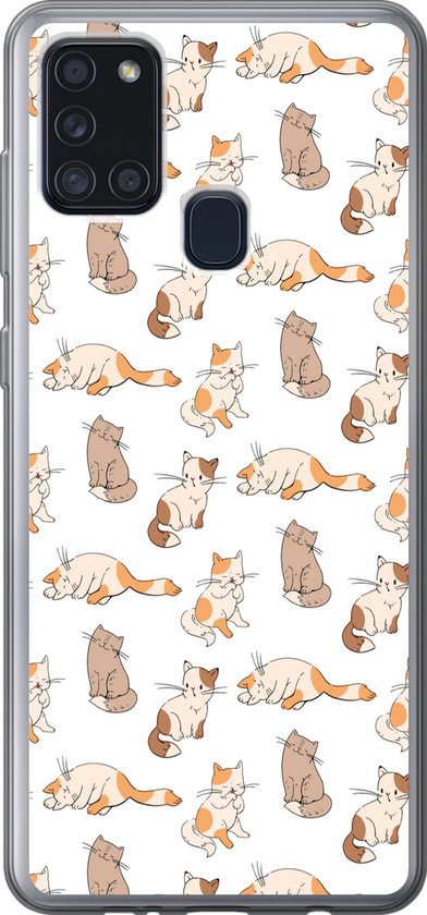 Coque Samsung Galaxy A21s Motif Chat Chaton Garçons