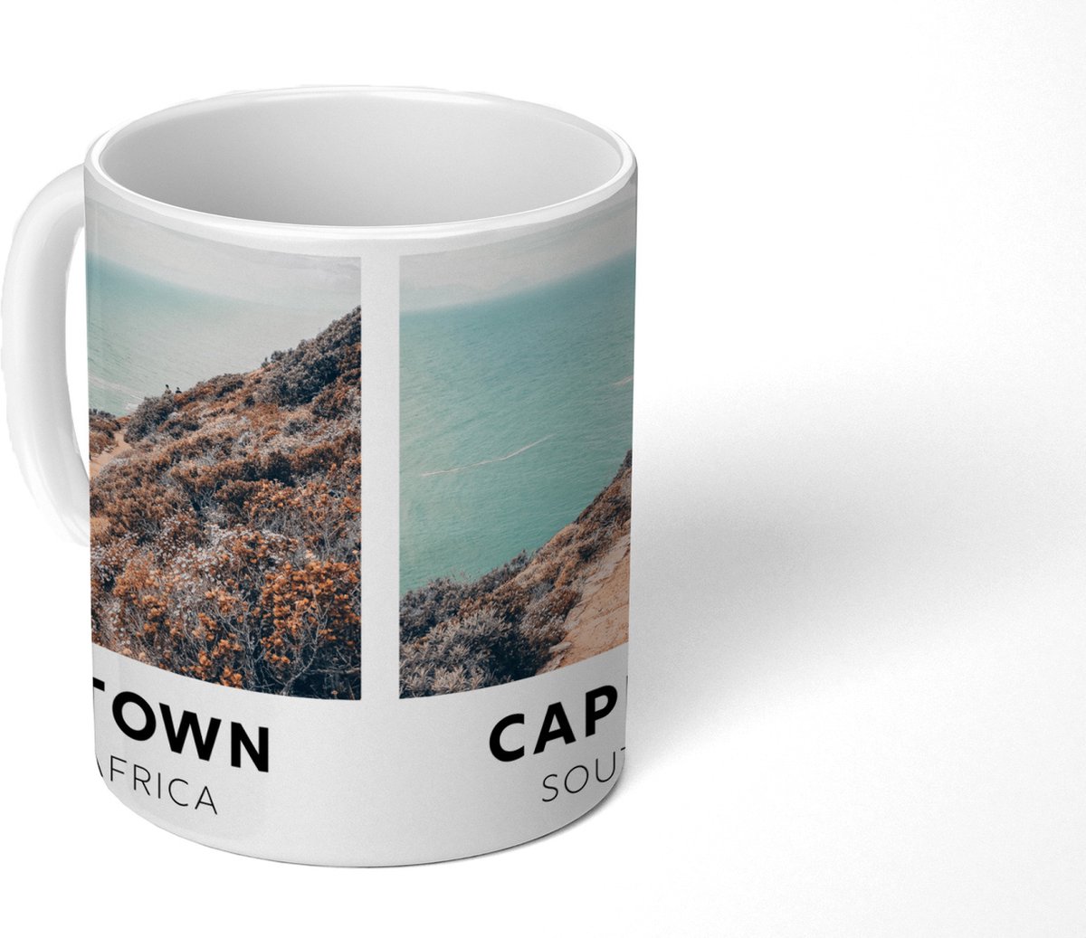 Mok - Koffiemok - Zuid Afrika - Planten - Zee - Mokken - 350 ML - Beker - Koffiemokken - Theemok