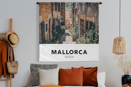 Tapisserie - Tapisserie - Majorque - Espagne - Maison - 120x120 cm - Tapisserie