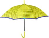 paraplu Time dames 102 cm microfiber geel
