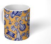 Mok - Koffiemok - Jungle - Design - Vogel - Kolibrie - Mokken - 350 ML - Beker - Koffiemokken - Theemok