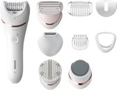 Philips BRE740/10 Epilator Series 8000 Wet and Dry-Epileerapparaat Roze/Wit