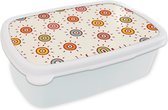 Boîte à Pain Wit - Lunch Box - Boîte à Pain - Motifs - Soleil - Pois - Fille - Kids - Enfants - 18x12x6 cm - Adultes
