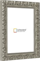 Fotolijst - Zilver - Klassiek Barok - Fotomaat 20x28 - Ontspiegeld glas - Art.nr. 1075000920281