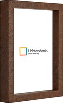 Fotolijst - Roest - 3 cm hoog profiel - Fotomaat 50x60 - Helder glas - Art.nr. 10106424750602