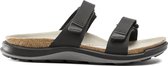 Birkenstock Sahara Dames Slippers Futura Black narrow-fit | Zwart | Imitatieleer | Maat 36